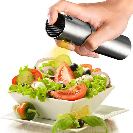 Stainless Steel BBQ Fuel Spray Bottle with Brush & Funnel
