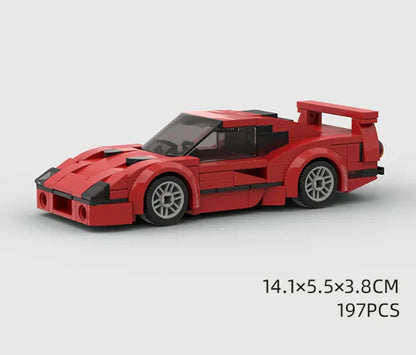 Kids Sports Car bricks building Set