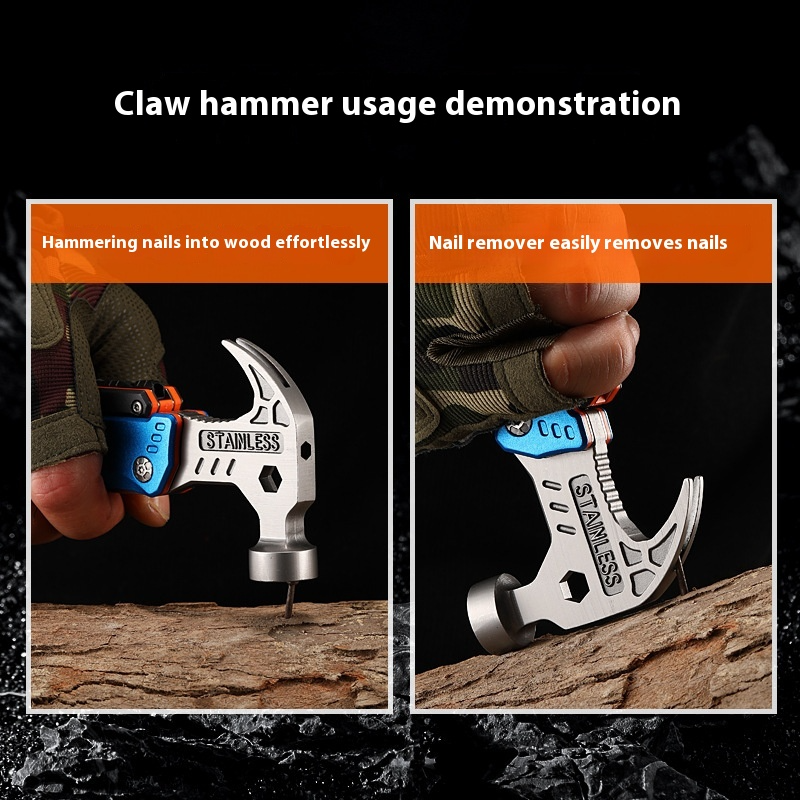 Folding Tool Set screwdriver hammer plier