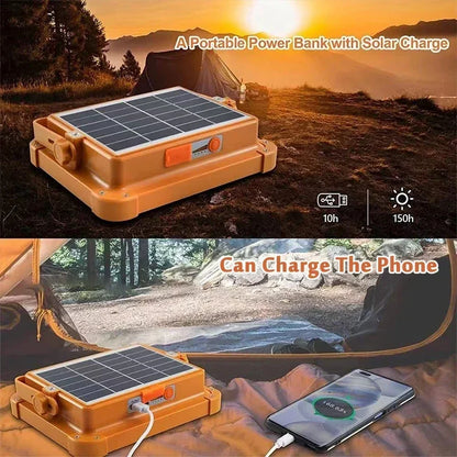 Portable Rechargeable Solar LED Flood Light Projector