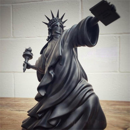 "Statue of Liberty Torch Sculpture Home Decor Piece"