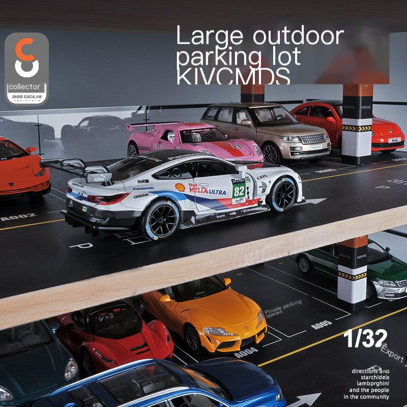1:32 Large Realistic Parking Garage Model Display Rack 55 x 30 x 46 cm