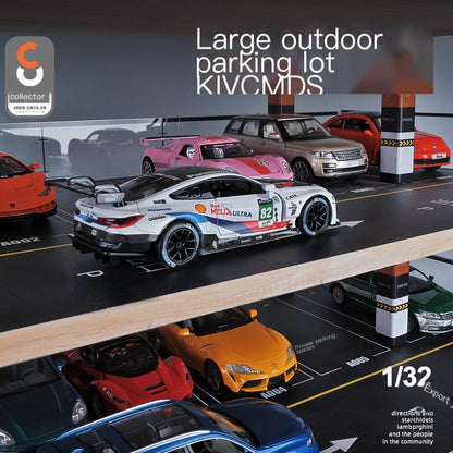1:32 Large Realistic Parking Garage Model Display Rack 55 x 30 x 46 cm
