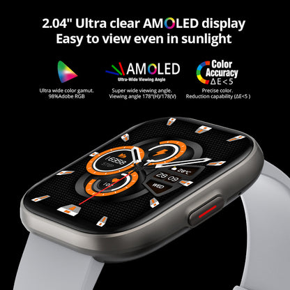 2inch OLED Smart Watch heart rate waterproof Bluetooth calls sleep blood oxygen monitor