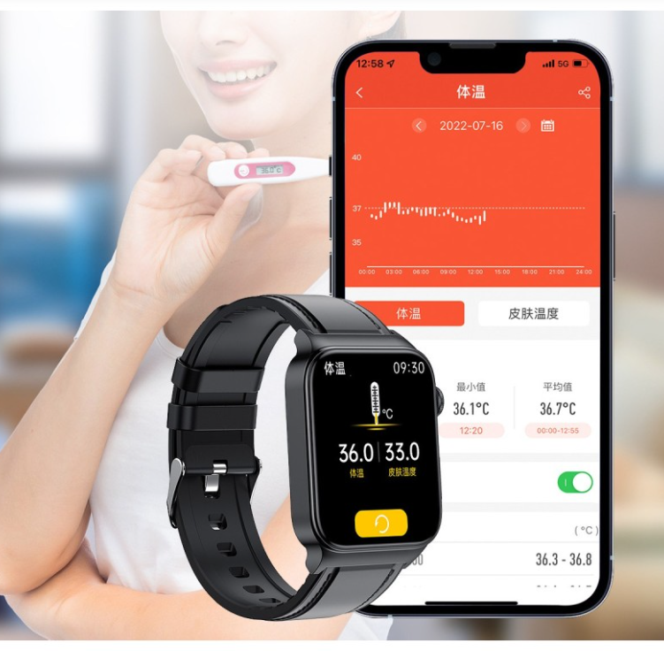 IPS screen Smart Watch touch screen Waterproof wireless charging heart rate blood pressure step count