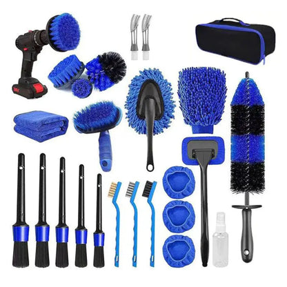 26Pcs Car Detailing Brush Set Drill car wash