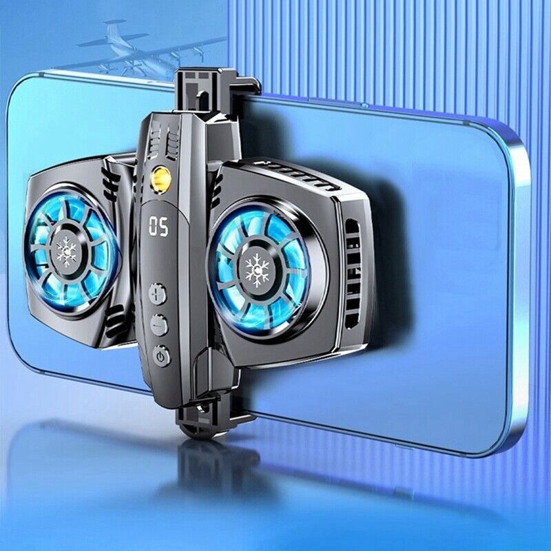 Portable Dual Cooling Fan for Mobile Phones