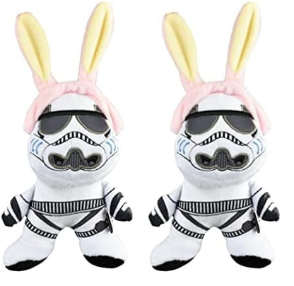 STAR WARS Easter 9" Stormtrooper Bunny Squeaker Pet Toy | 9 Plush Squeaker Easter Stormtrooper Pet Toy Toy for Dogs Easter Stuffed Stormtrooper 6 inch (Pack of 2)