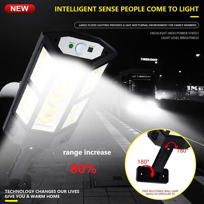 Solar powered COB Wall Light with rc