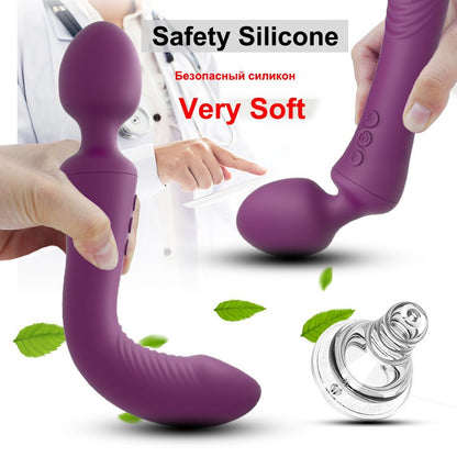 USB Rechargeable Dual-Head G-Spot Vibrator for Adults adult toy massage couple