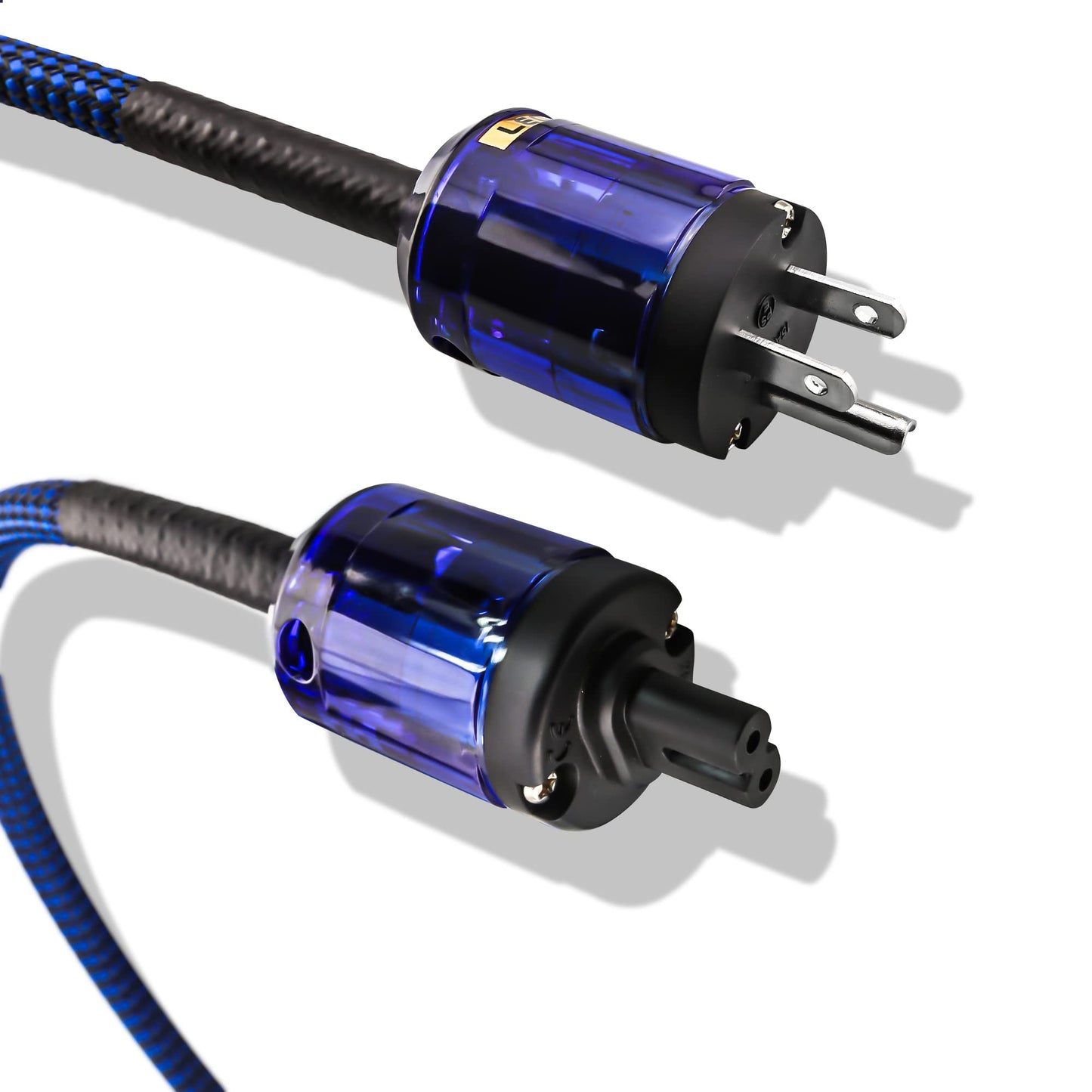 Tertullus HiFi Audiophile Power Cord HiFi Audio AC Power Cable Power Cord US Plug (Figure 8 Female 1M/3.28FT)