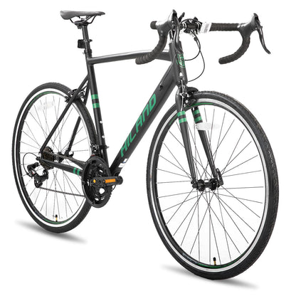 HH HILAND 700c Road Bike 14 Speed Aluminum Frame Racing Bike City Commuter Bicycle for Men Women