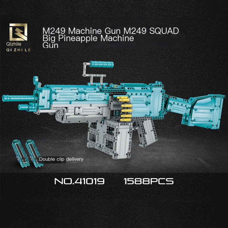 M249 Electric Building Block Gun Toy - MOC Tech Set