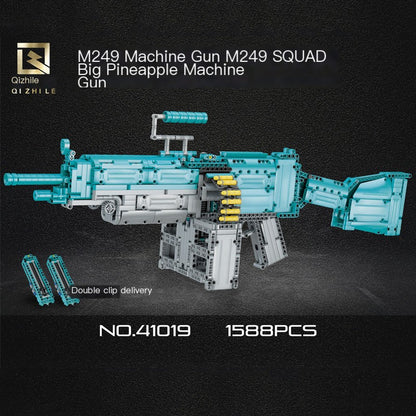 M249 Electric Building Block Gun Toy - MOC Tech Set