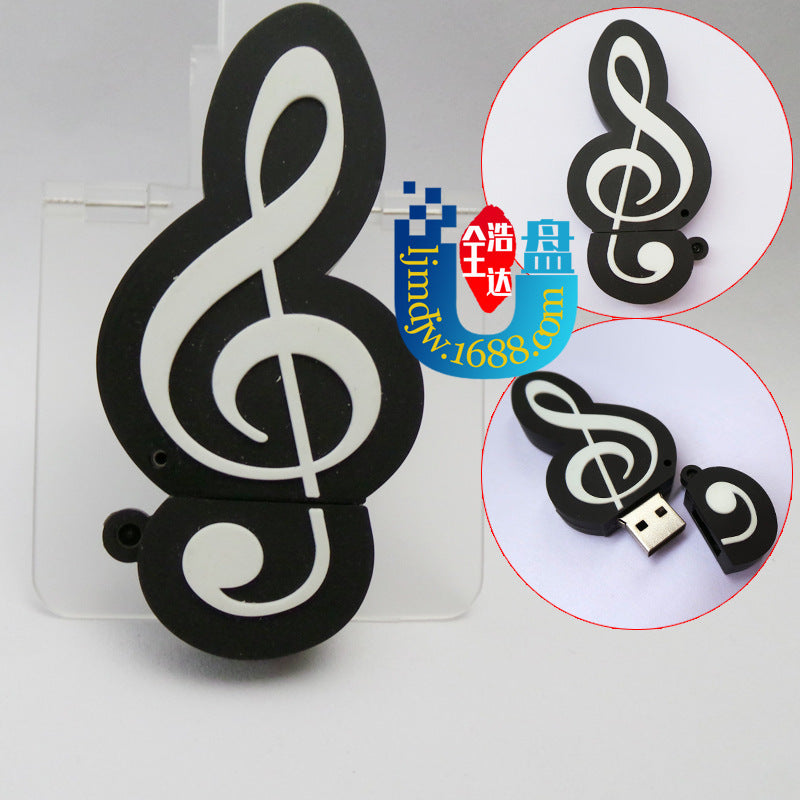 Cartoon 64GB USB Drive - Violin, Guitar, Microphone