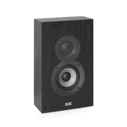 ELAC Debut 2.0 OW4.2 On-Wall Speakers Black (Pair) - 1” Cloth Dome Tweeter & 4” Aramid Fiber Woofer - 2-Way Bass Reflex - Up to 35000 Hz Response