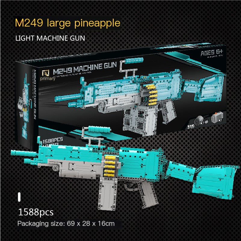 M249 Electric Building Block Gun Toy - MOC Tech Set