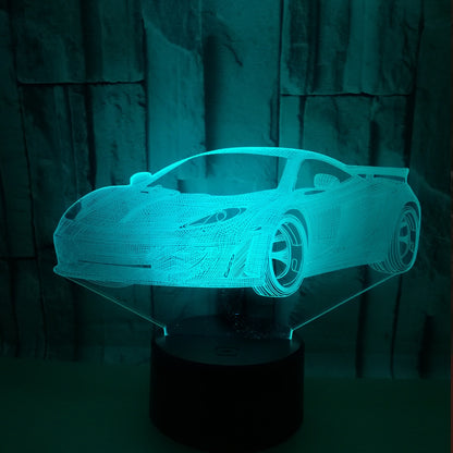 3D Colorful Car Night Light
