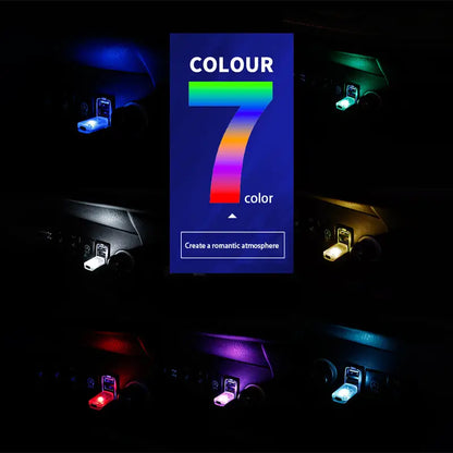 Mini USB LED Car Atmosphere Light for Interior Use