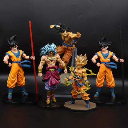 Dragon Ball Super Saiyan Action Figures - Goku & Vegeta
