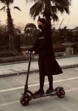 electric Dual motor 48v 13ah 500W Folding Scooter 30mph 50miles range