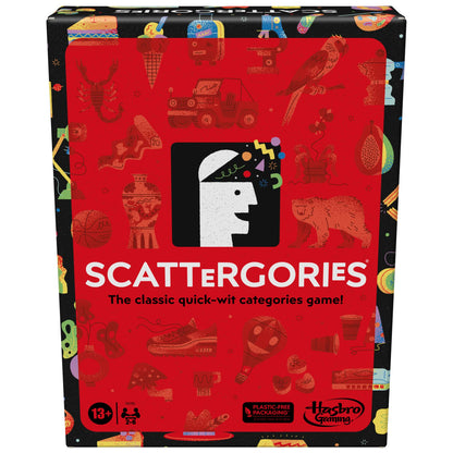 Hasbro Gaming Scattergories Classic Game Party Game for Adults Teens Ages 13 and up Board Game for 2+ Players