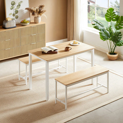 Dining Table Set, Kitchen Table Counter With Chairs 43.3"L x 23.6"W x 29.9"H