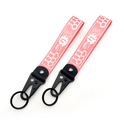 JDM Culture Keychain Wrist Strap with Digital Print 19.5cm x 2.5cm