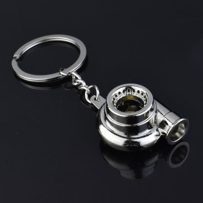Metal Turbo turbocharger Engine Keychain Accessory