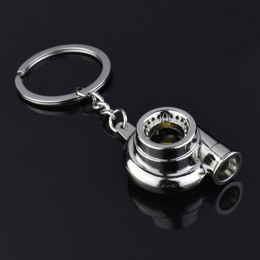 Metal Turbo turbocharger Engine Keychain Accessory
