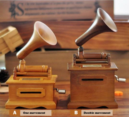 Hand-Crank Paper Music Box - Creative Wooden Music Box