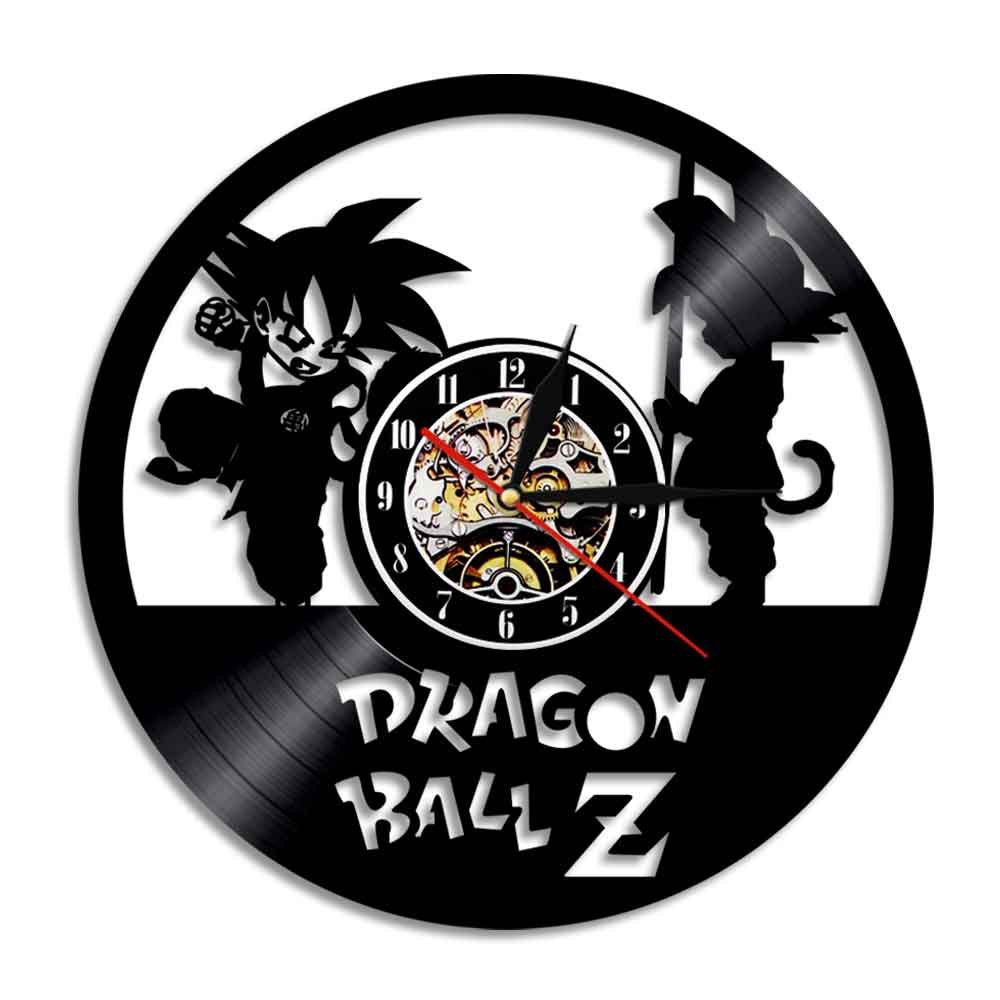 3D Creative Vinyl Clock - Dragon Ball Goku Wall Decor
