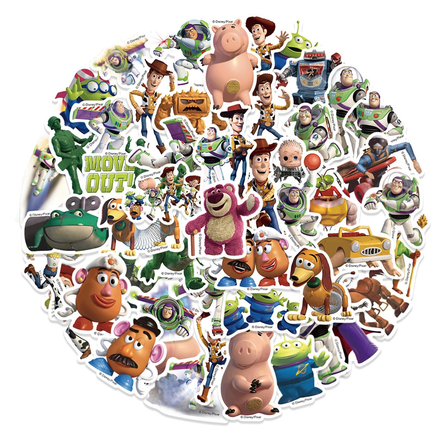 50pc Toy Story Stickers for Kids Vinyl Decal Sticker
