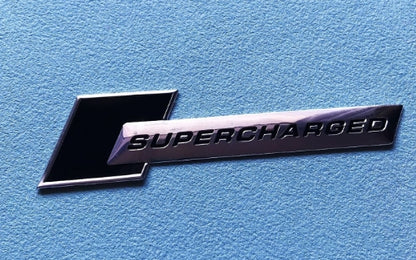 Supercharged Turbo Metal Decal for Audi Vehicles 0.5*2.6cm
