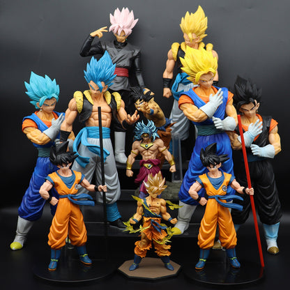 Dragon Ball Super Saiyan Action Figures - Goku & Vegeta