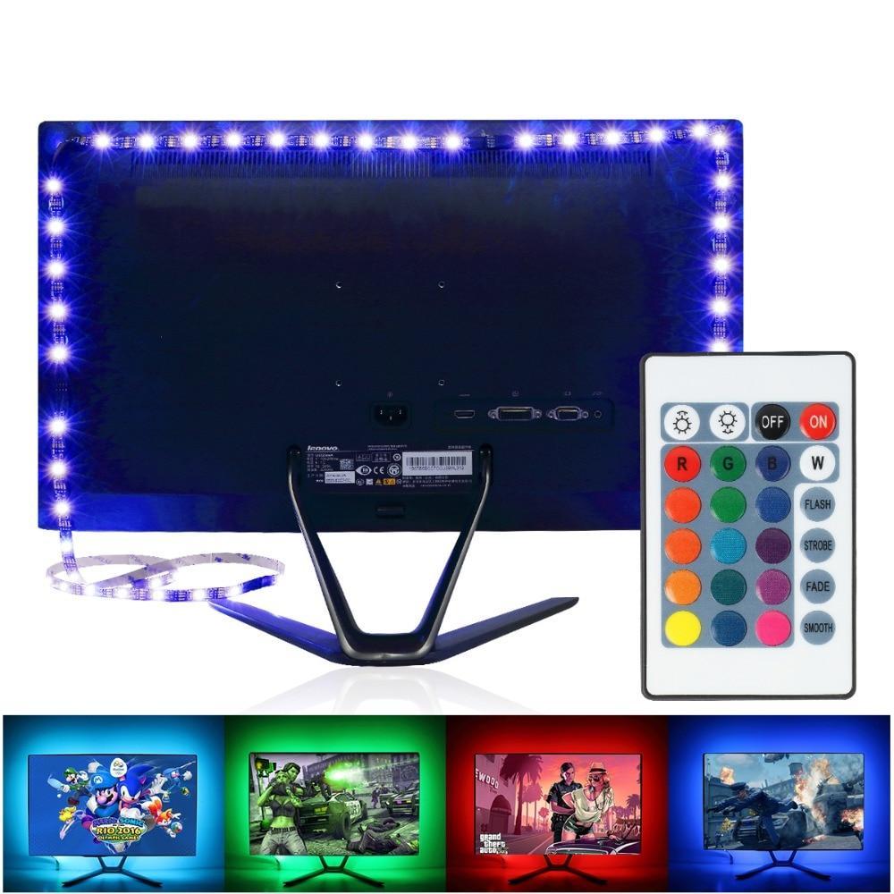 USB 2M LED Ambient Music Rhythm Light Strip