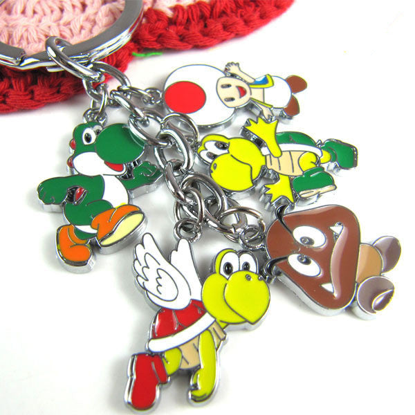 Super Mario and other anime Keychain valentine couple birthday date gift