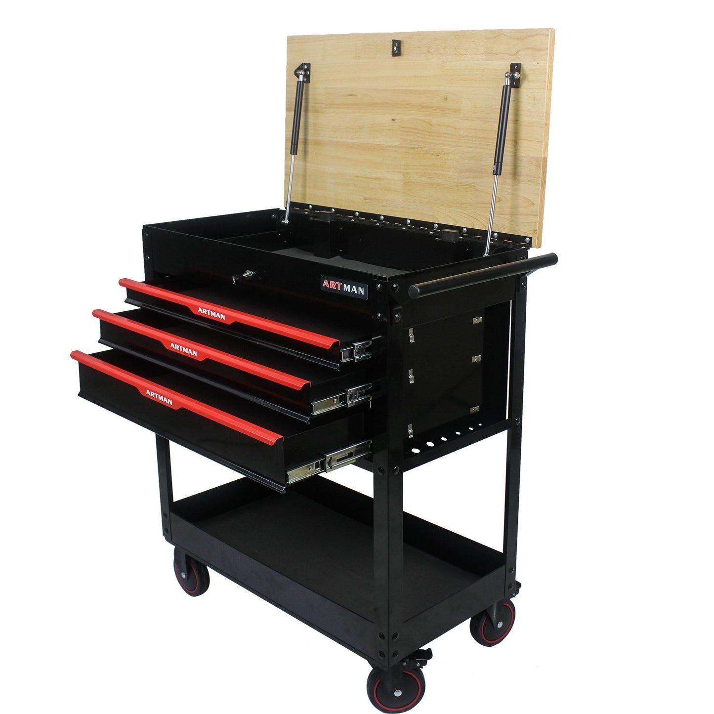 Steel Multi functions tool Cart 3 drawers garage hardware