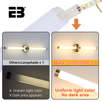 Modern Waterproof Double Lampshade LED Wall Light