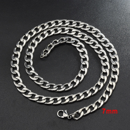 Stainless Steel Necklace & Bracelet Set couple birthday valentine romance gift