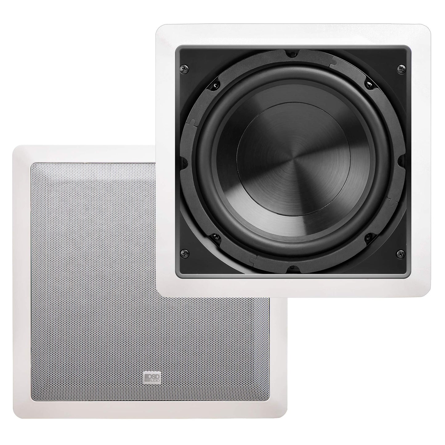 OSD Audio IWS8 Custom Series in-Wall Passive Subwoofer White (White)