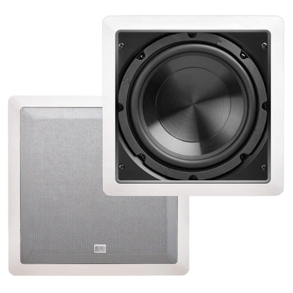 OSD Audio IWS8 Custom Series in-Wall Passive Subwoofer White (White)