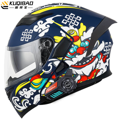 Cool Ride Anti-Fog Dual Lens Bluetooth Motorcycle Helmet