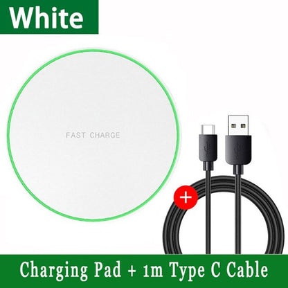 30W Wireless Charger Pad Stand for iPhone & Samsung fast charging type c