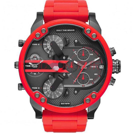 Multifunctional Silicone Stainless Steel Quartz Watch