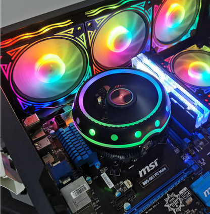 Cool Moon UFO RGB CPU Cooler for Quiet Desktop PCs
