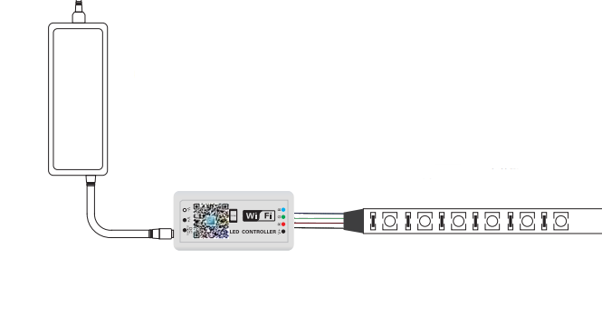 WiFi RGB LED Strip Controller, Smart Voice Compatible