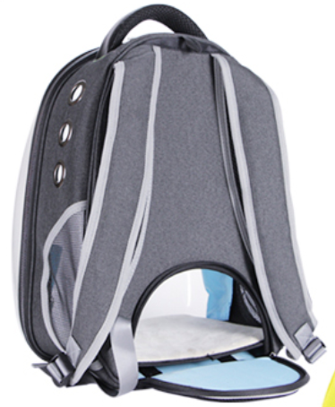 Transparent Case Cat Pet Carrier Travel Bag PC and Oxford clothing 33 x 28 x 44 cm