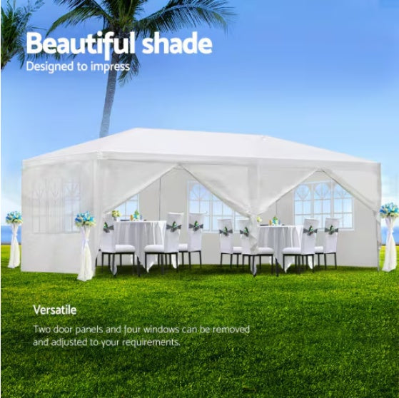 Outdoor Tent Terrace storage shelter 10x20x6 Ft party