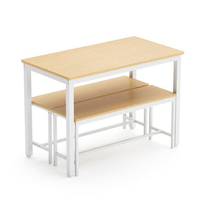Dining Table Set, Kitchen Table Counter With Chairs 43.3"L x 23.6"W x 29.9"H
